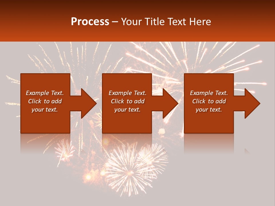 A Fireworks Display With A Black Background PowerPoint Template