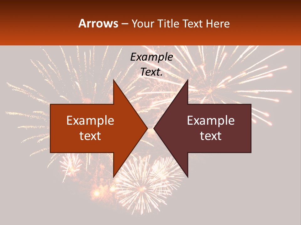 A Fireworks Display With A Black Background PowerPoint Template