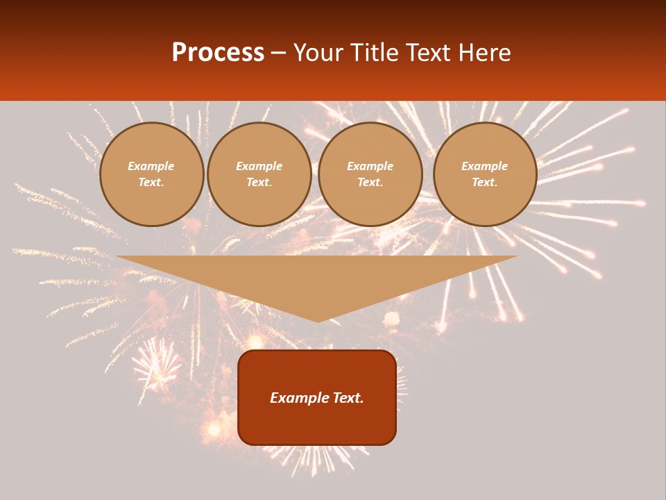 A Fireworks Display With A Black Background PowerPoint Template