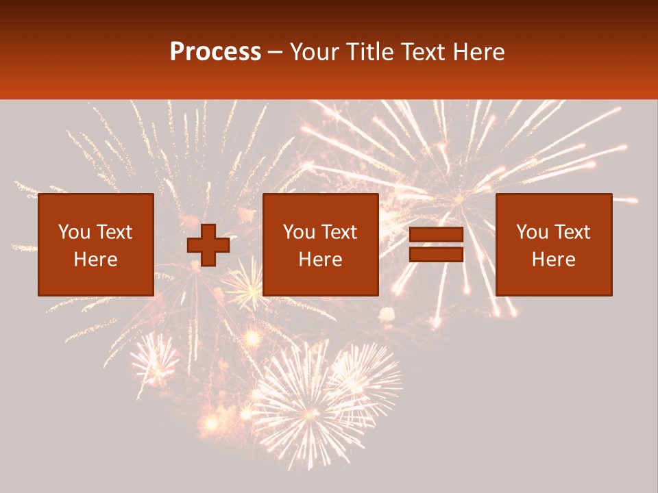 A Fireworks Display With A Black Background PowerPoint Template