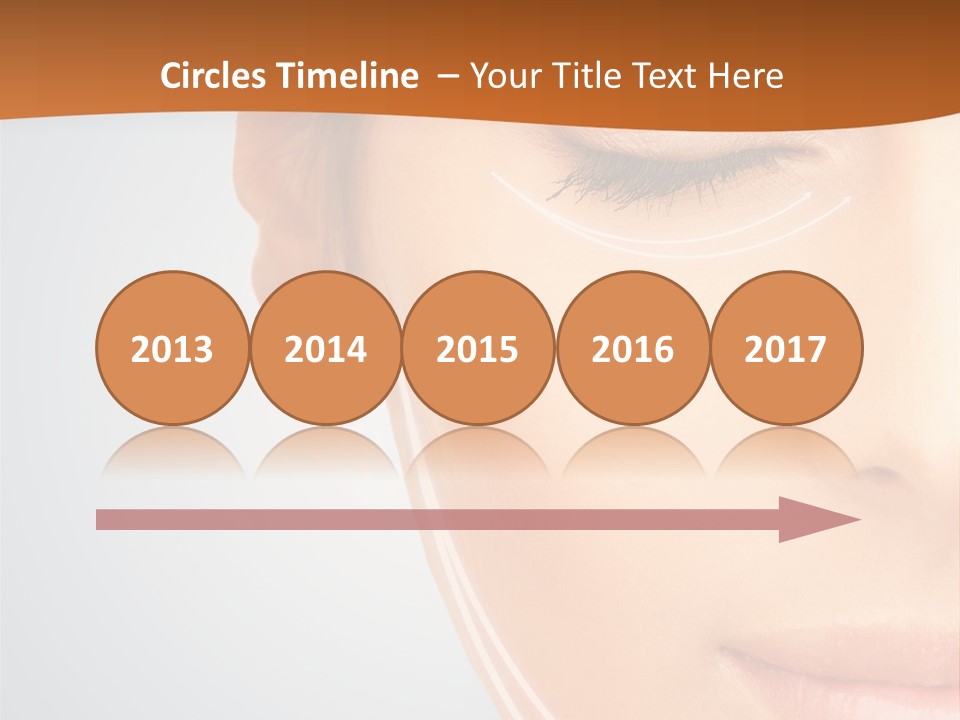 A Woman With Her Eyes Closed And Her Eyes Closed PowerPoint Template