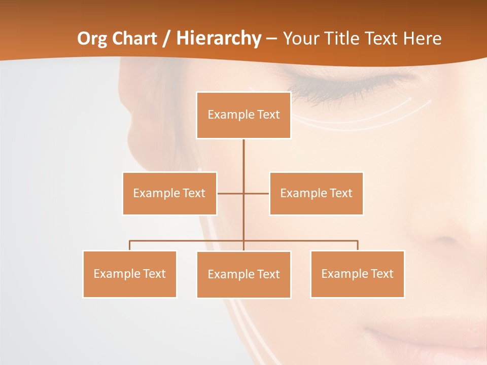 A Woman With Her Eyes Closed And Her Eyes Closed PowerPoint Template