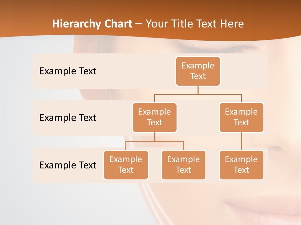 A Woman With Her Eyes Closed And Her Eyes Closed PowerPoint Template