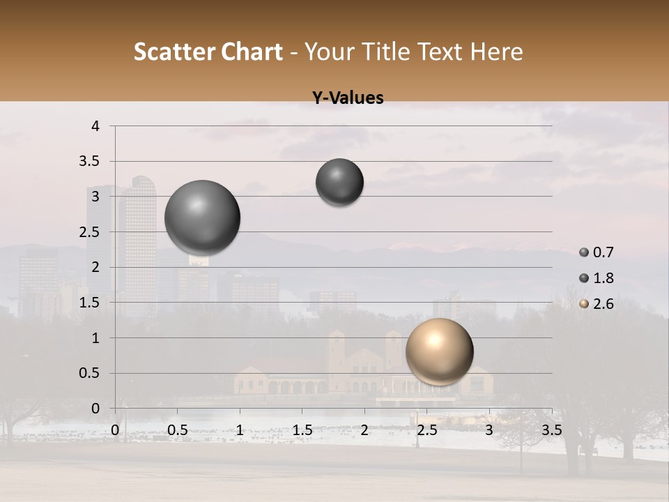 A Picture Of A City With Mountains In The Background PowerPoint Template