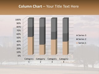 A Picture Of A City With Mountains In The Background PowerPoint Template