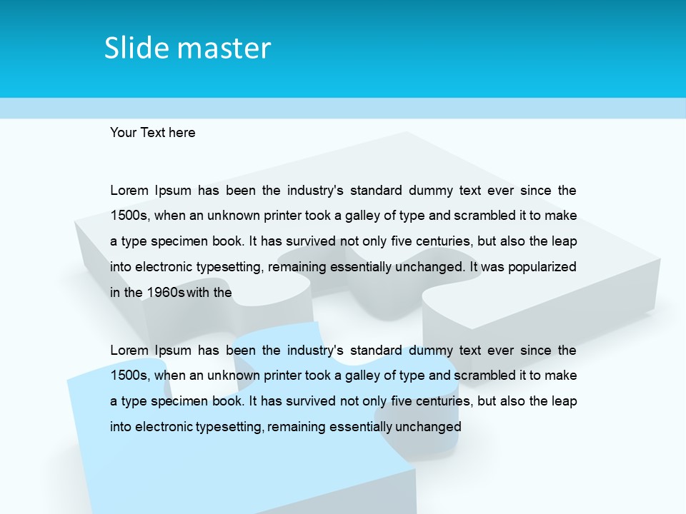 A Piece Of A Puzzle Sitting On Top Of A Table PowerPoint Template