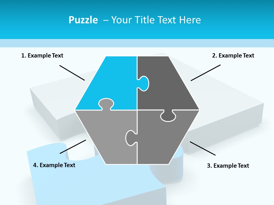 A Piece Of A Puzzle Sitting On Top Of A Table PowerPoint Template