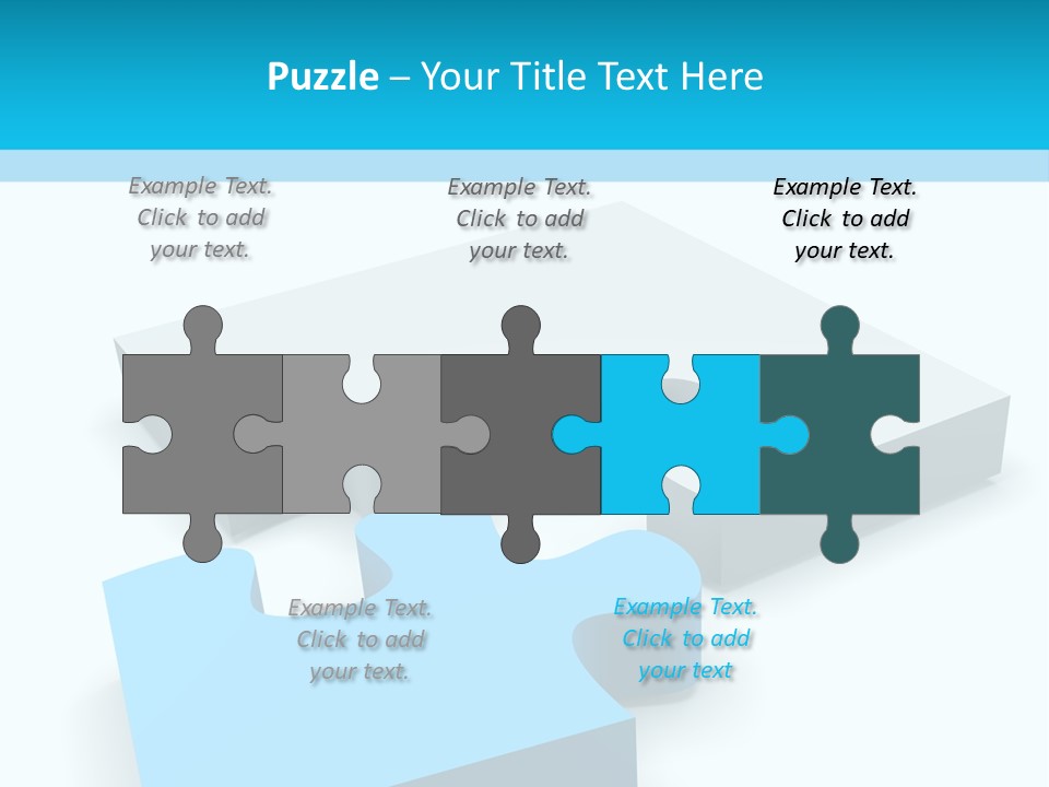 A Piece Of A Puzzle Sitting On Top Of A Table PowerPoint Template