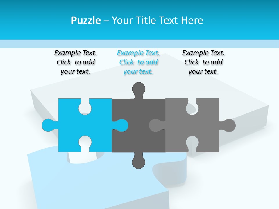 A Piece Of A Puzzle Sitting On Top Of A Table PowerPoint Template