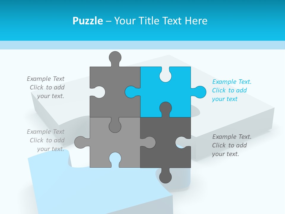 A Piece Of A Puzzle Sitting On Top Of A Table PowerPoint Template
