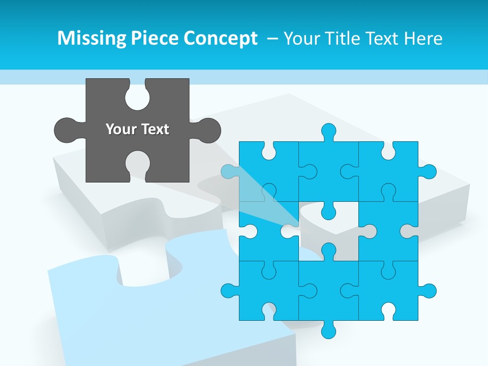 A Piece Of A Puzzle Sitting On Top Of A Table PowerPoint Template