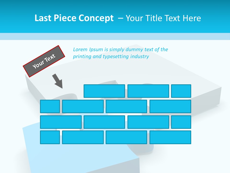 A Piece Of A Puzzle Sitting On Top Of A Table PowerPoint Template