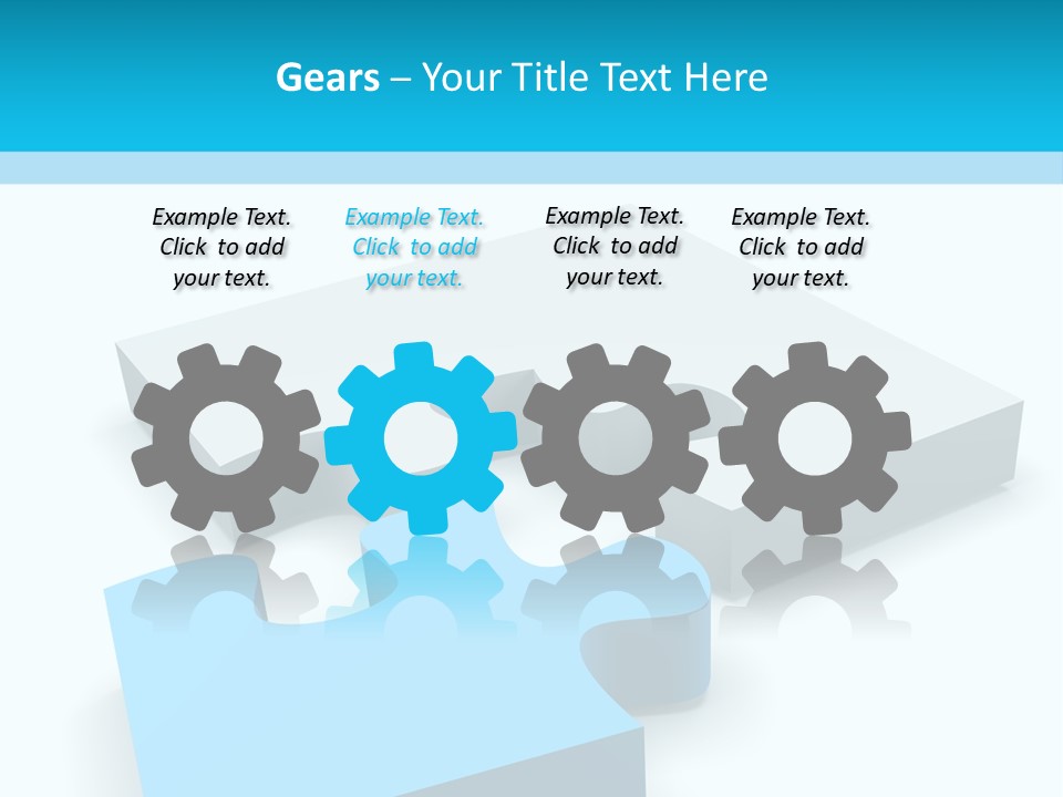 A Piece Of A Puzzle Sitting On Top Of A Table PowerPoint Template