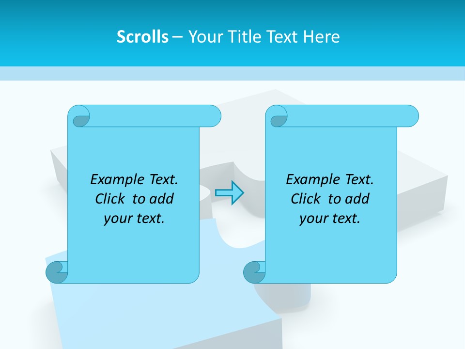 A Piece Of A Puzzle Sitting On Top Of A Table PowerPoint Template