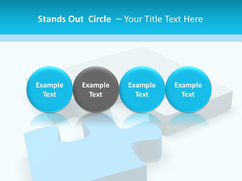 A Piece Of A Puzzle Sitting On Top Of A Table PowerPoint Template