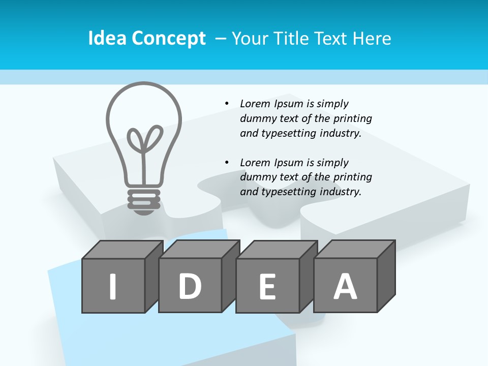 A Piece Of A Puzzle Sitting On Top Of A Table PowerPoint Template