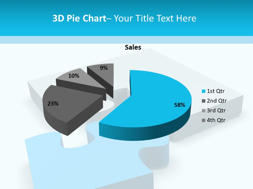 A Piece Of A Puzzle Sitting On Top Of A Table PowerPoint Template