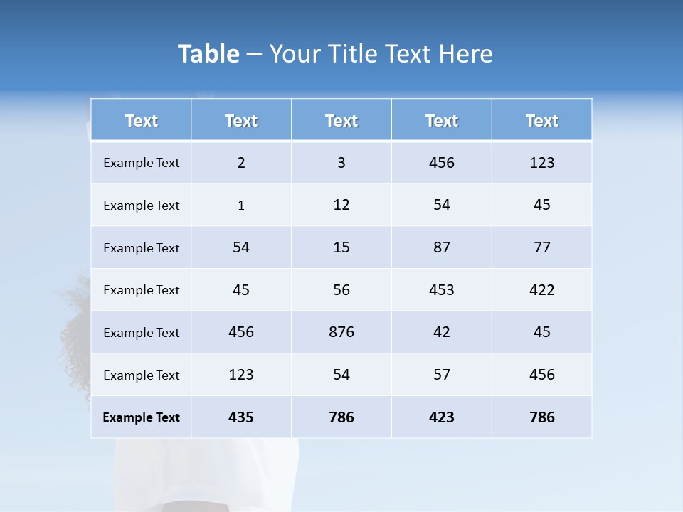 A Woman In A White Shirt Is Reaching Up To The Sky PowerPoint Template