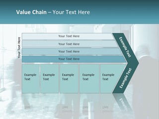 A Group Of People Standing In A Lobby PowerPoint Template