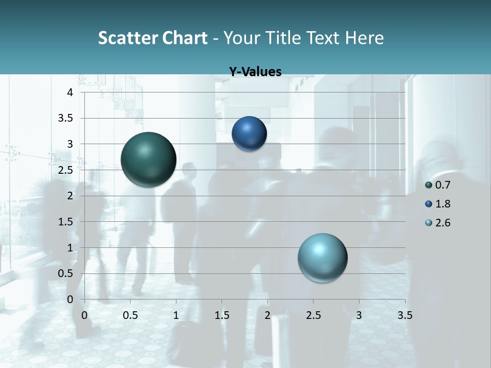 A Group Of People Standing In A Lobby PowerPoint Template