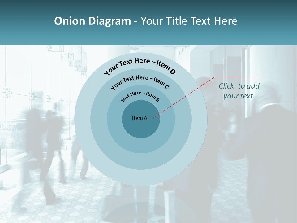 A Group Of People Standing In A Lobby PowerPoint Template