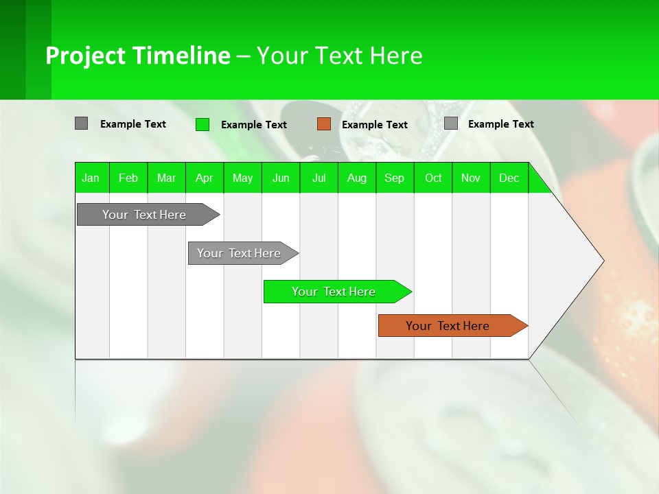 A Group Of Soda Cans With A Green Label PowerPoint Template