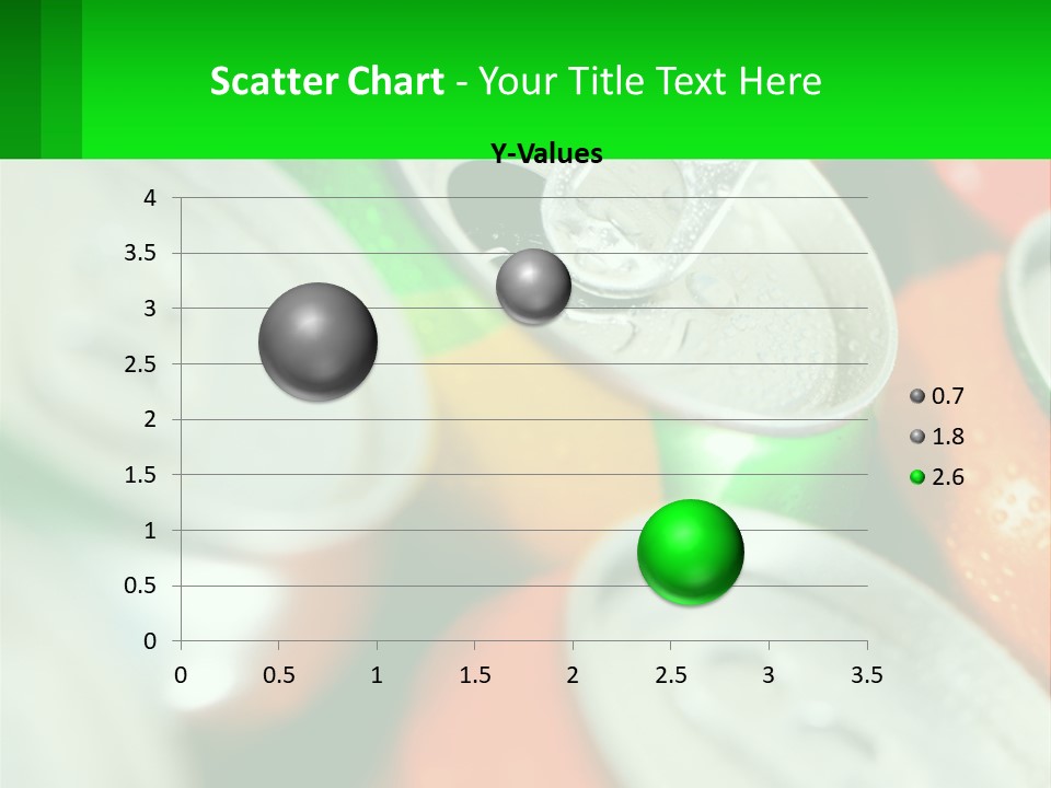A Group Of Soda Cans With A Green Label PowerPoint Template