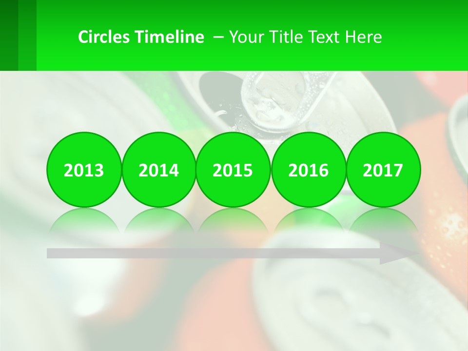 A Group Of Soda Cans With A Green Label PowerPoint Template