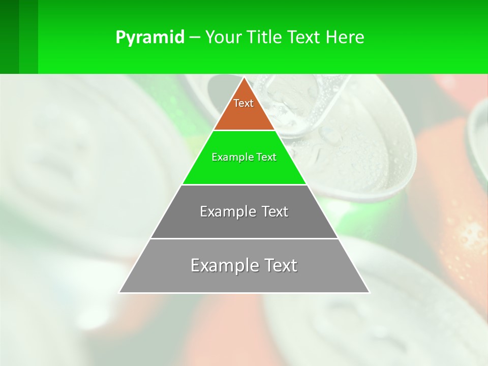 A Group Of Soda Cans With A Green Label PowerPoint Template