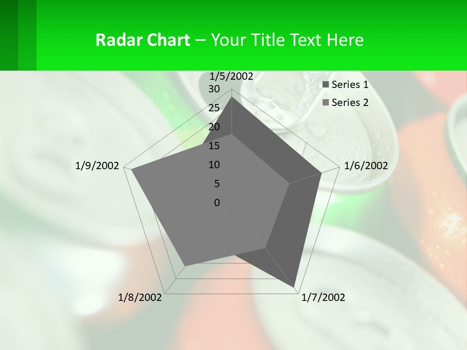 A Group Of Soda Cans With A Green Label PowerPoint Template