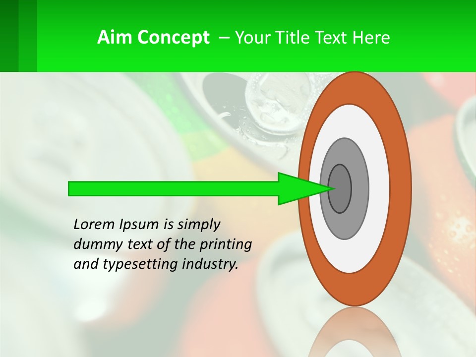 A Group Of Soda Cans With A Green Label PowerPoint Template