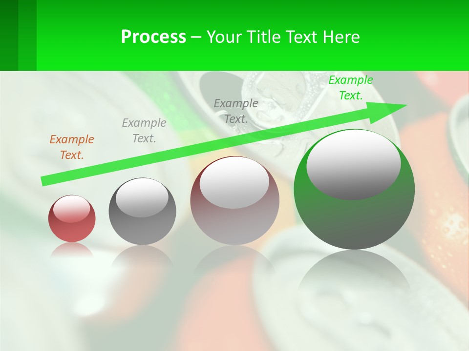 A Group Of Soda Cans With A Green Label PowerPoint Template