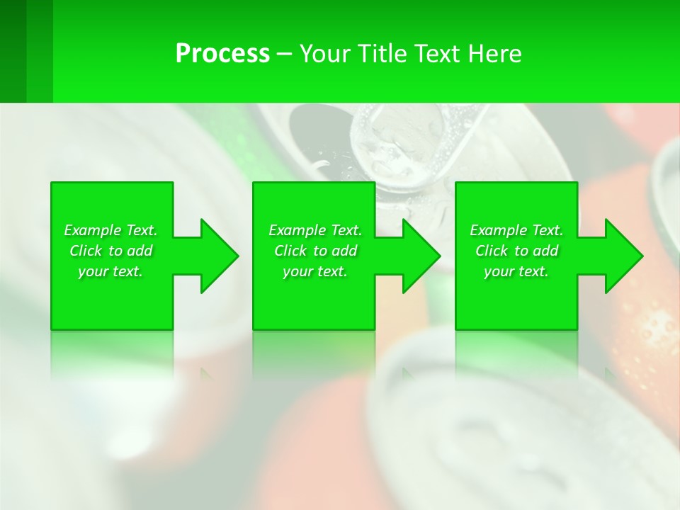 A Group Of Soda Cans With A Green Label PowerPoint Template