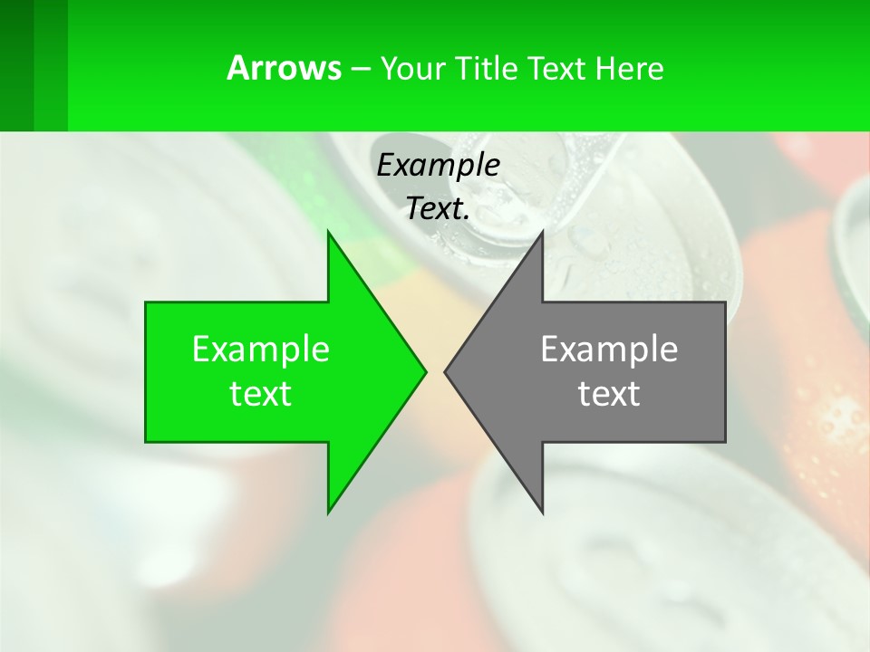A Group Of Soda Cans With A Green Label PowerPoint Template