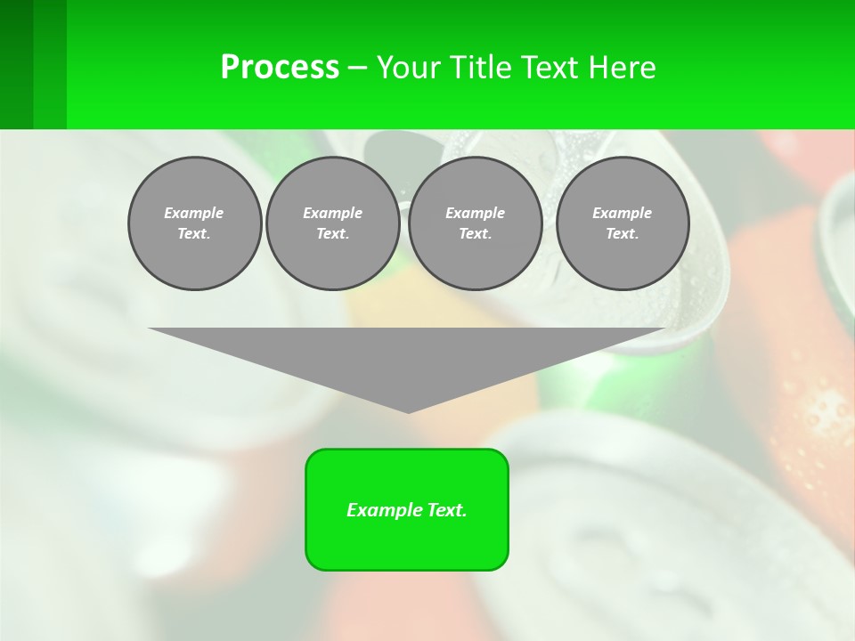 A Group Of Soda Cans With A Green Label PowerPoint Template