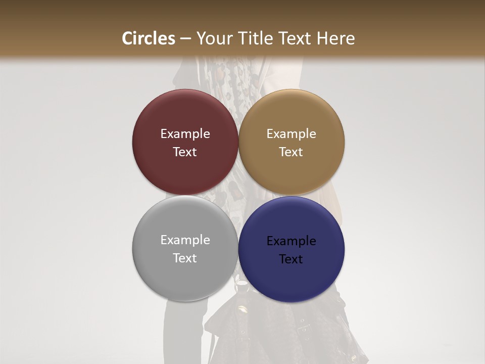 A Woman With A Handbag Is Posing For A Picture PowerPoint Template