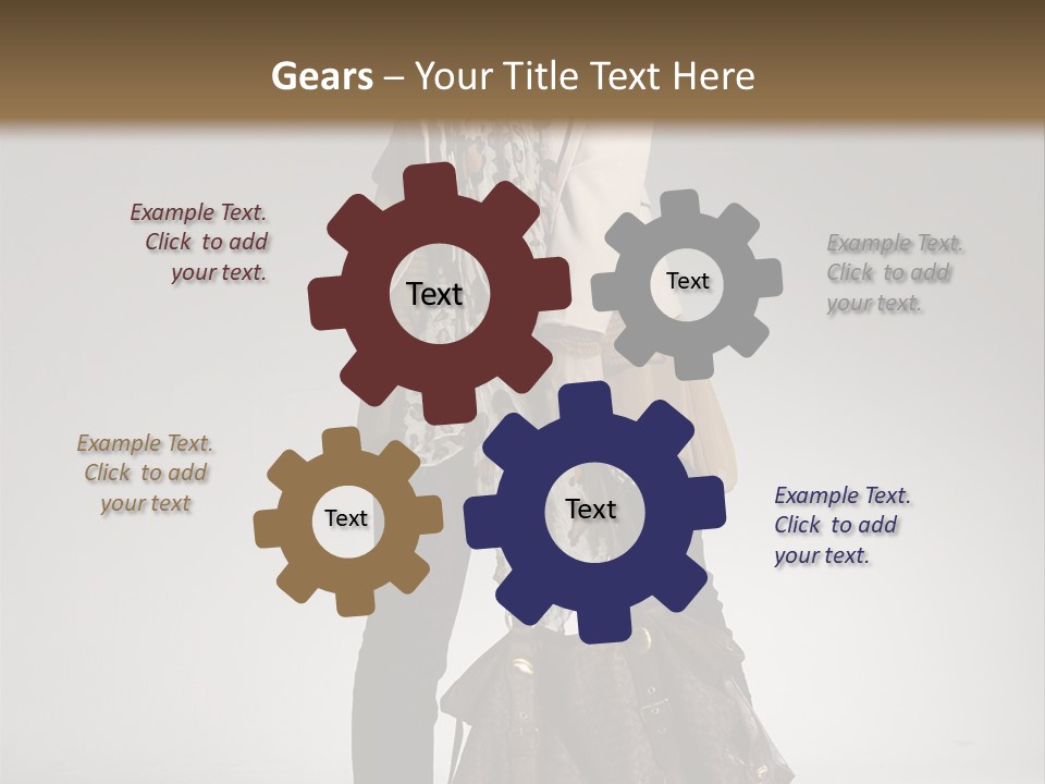 A Woman With A Handbag Is Posing For A Picture PowerPoint Template