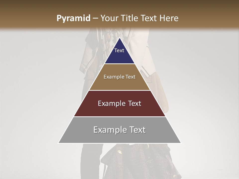 A Woman With A Handbag Is Posing For A Picture PowerPoint Template