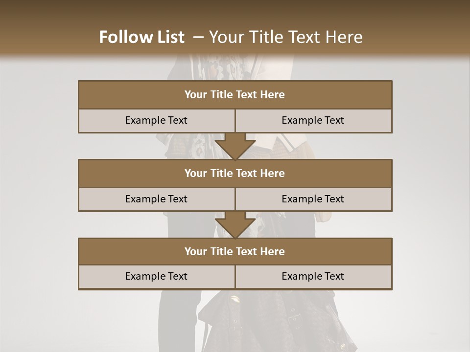 A Woman With A Handbag Is Posing For A Picture PowerPoint Template