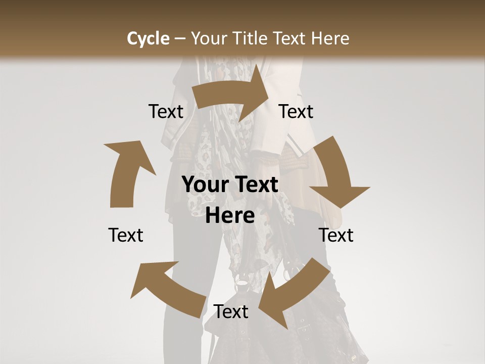 A Woman With A Handbag Is Posing For A Picture PowerPoint Template