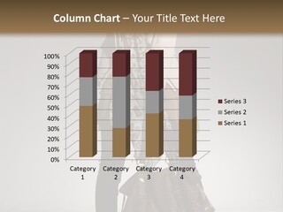 A Woman With A Handbag Is Posing For A Picture PowerPoint Template