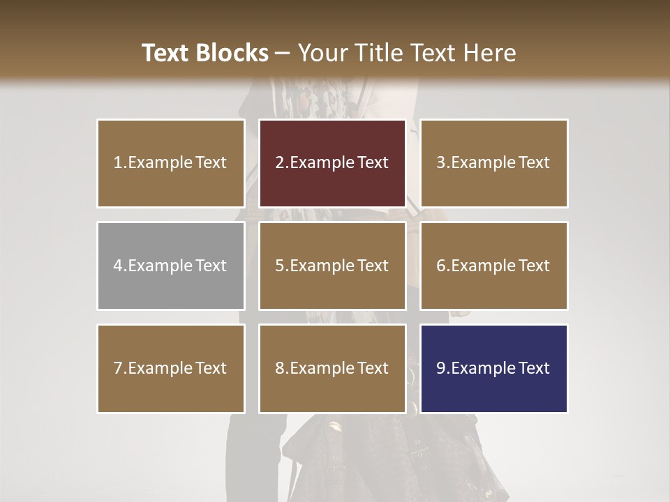 A Woman With A Handbag Is Posing For A Picture PowerPoint Template