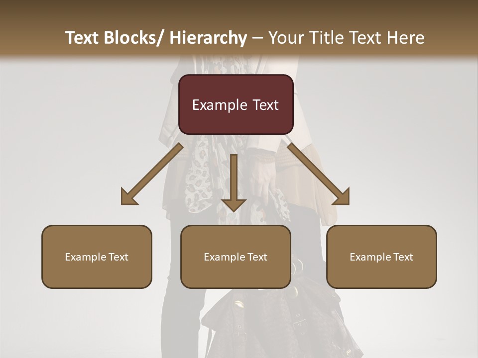 A Woman With A Handbag Is Posing For A Picture PowerPoint Template