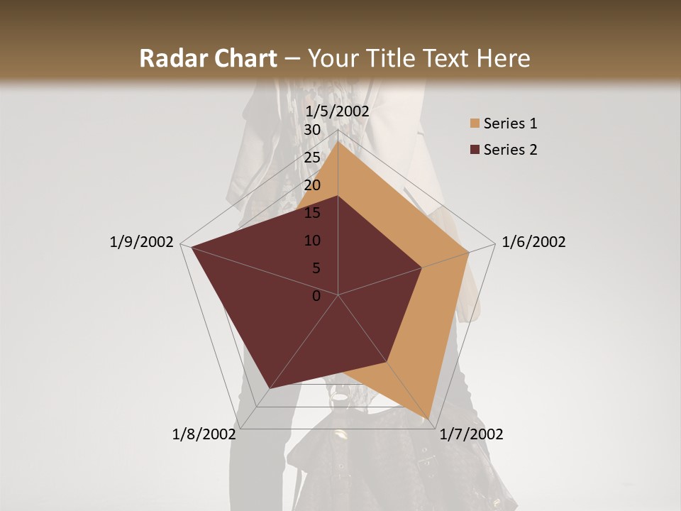 A Woman With A Handbag Is Posing For A Picture PowerPoint Template