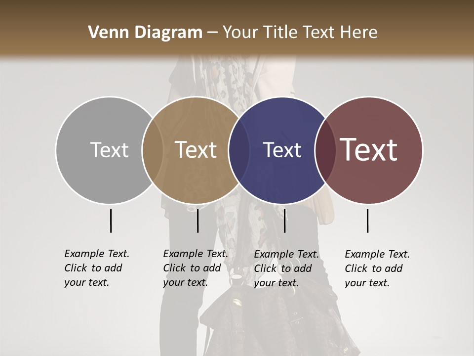 A Woman With A Handbag Is Posing For A Picture PowerPoint Template