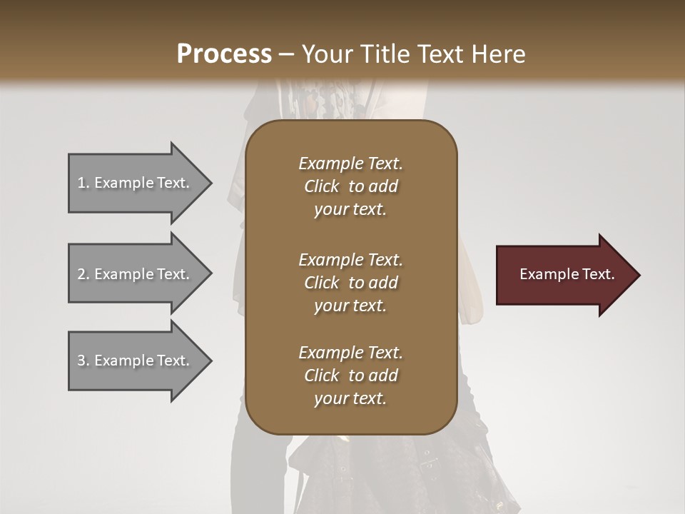 A Woman With A Handbag Is Posing For A Picture PowerPoint Template