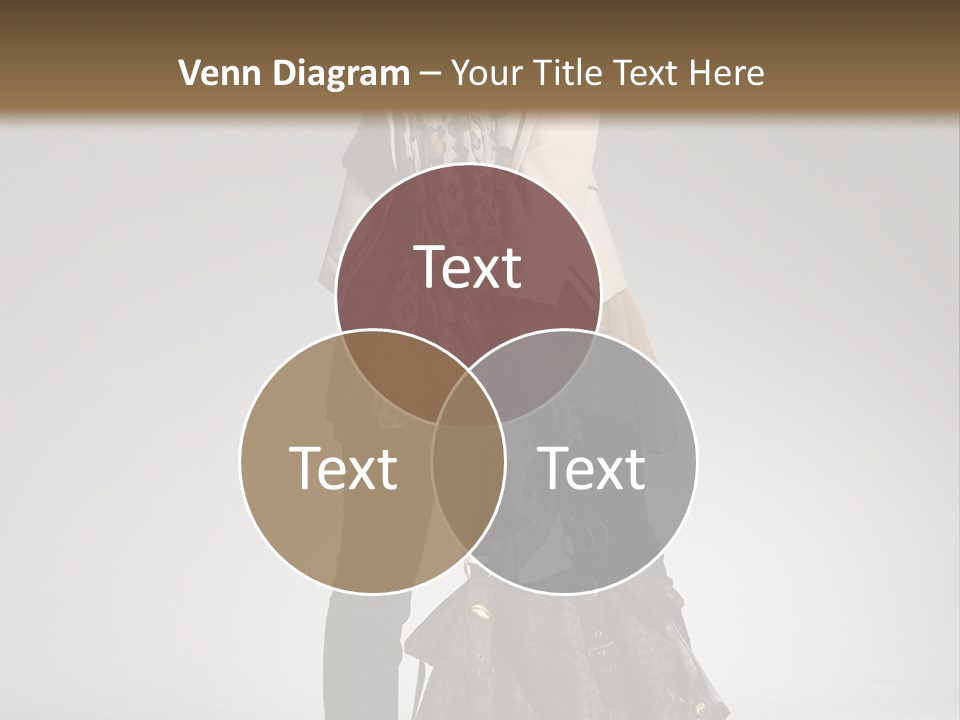 A Woman With A Handbag Is Posing For A Picture PowerPoint Template