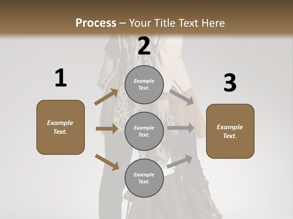 A Woman With A Handbag Is Posing For A Picture PowerPoint Template