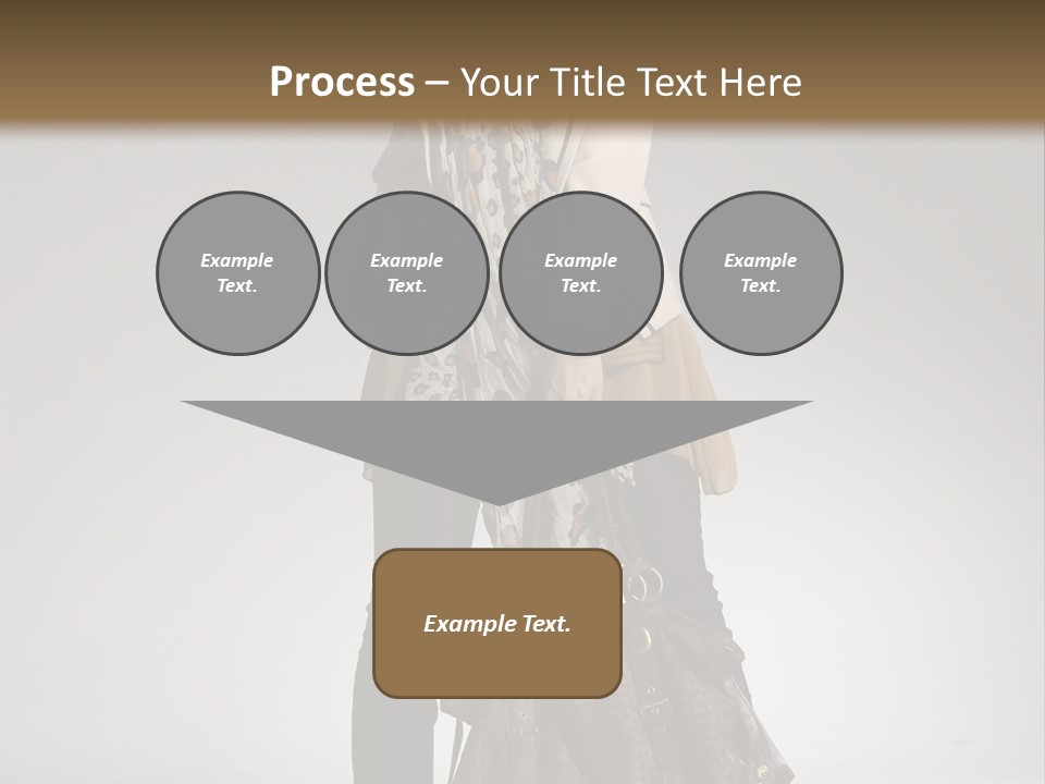 A Woman With A Handbag Is Posing For A Picture PowerPoint Template