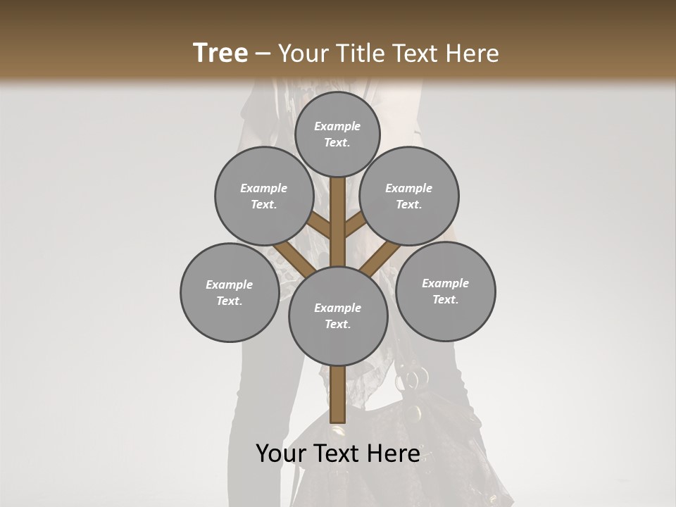 A Woman With A Handbag Is Posing For A Picture PowerPoint Template